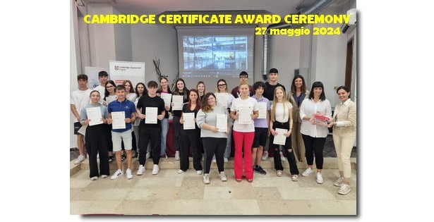 premiazione cambridge 2024