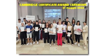 premiazione cambridge 2024